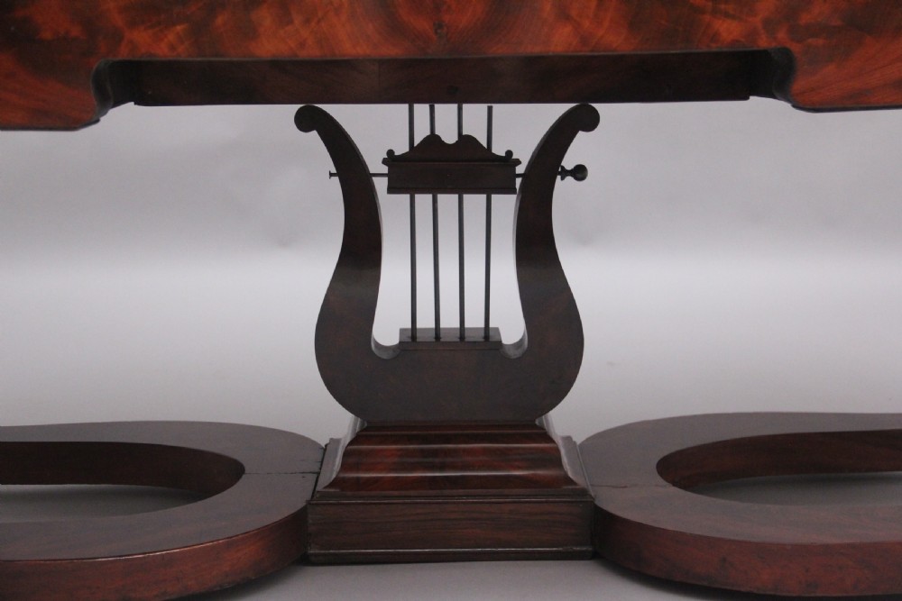 A large and impressive freestanding French 19th Century antique mahogany console table View IX