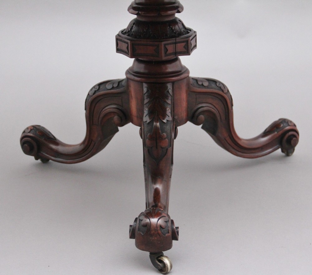 19th Century walnut drum table View III
