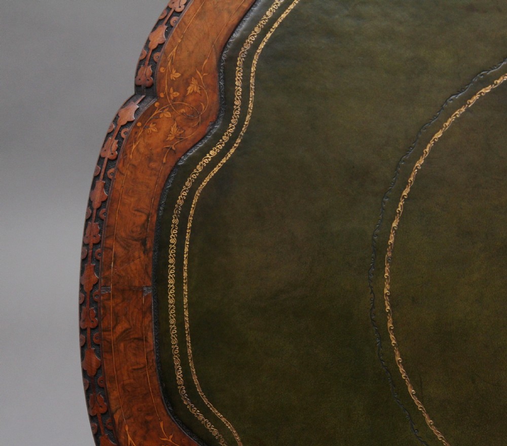 19th Century walnut drum table View IX