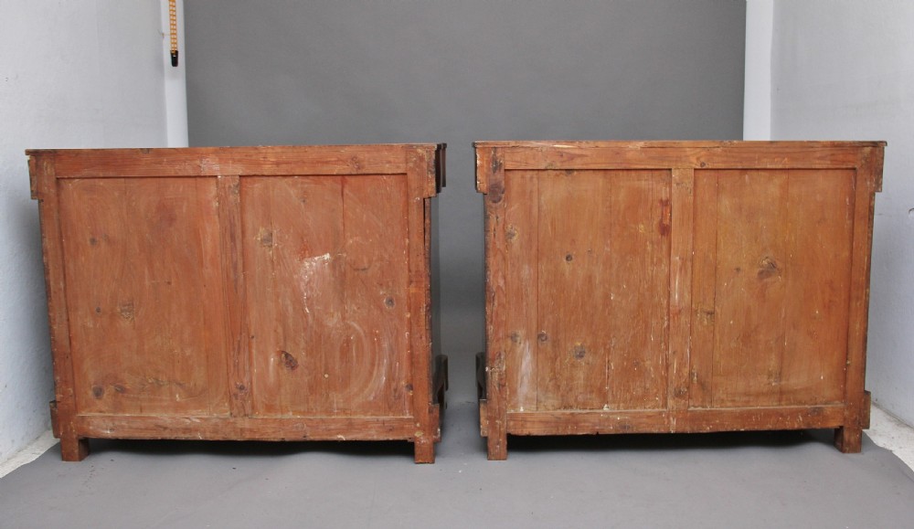 Pair of early 19th Century Spanish marble top commodes View VI