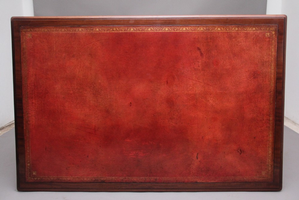Mid 19th Century antique mahogany partners desk View III