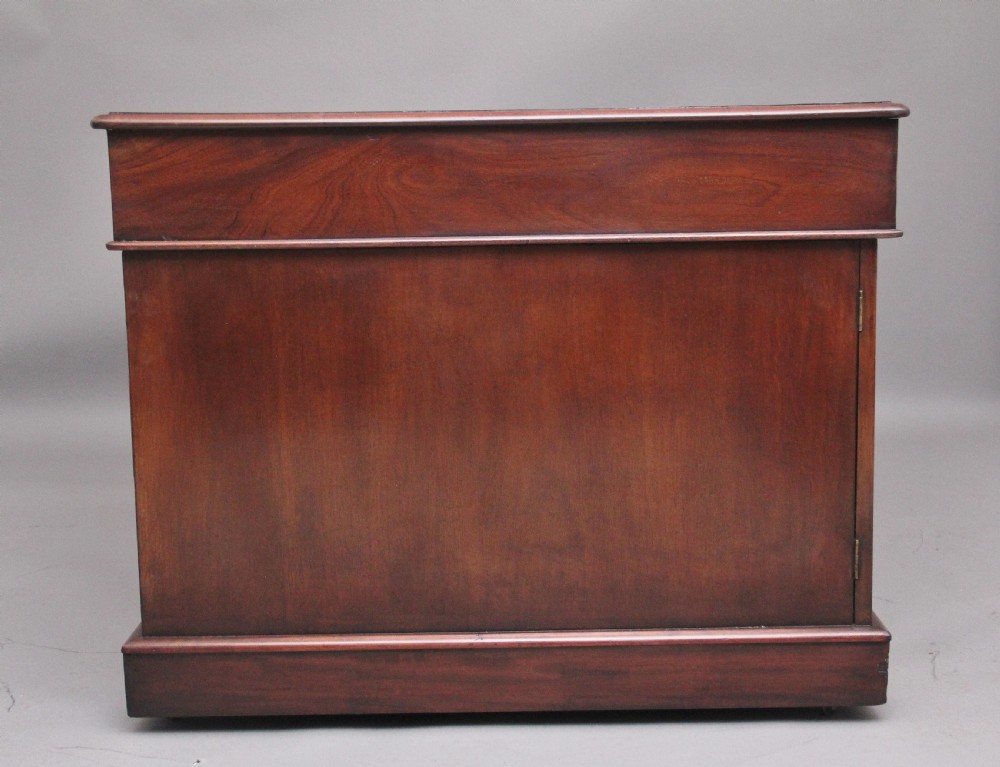 Mid 19th Century antique mahogany partners desk View IX