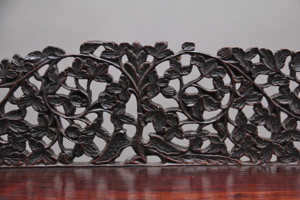19th Century antique Anglo-Indian carved cabinet  View X