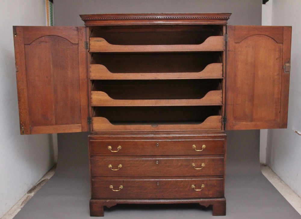 18th Century oak press cupboard View III