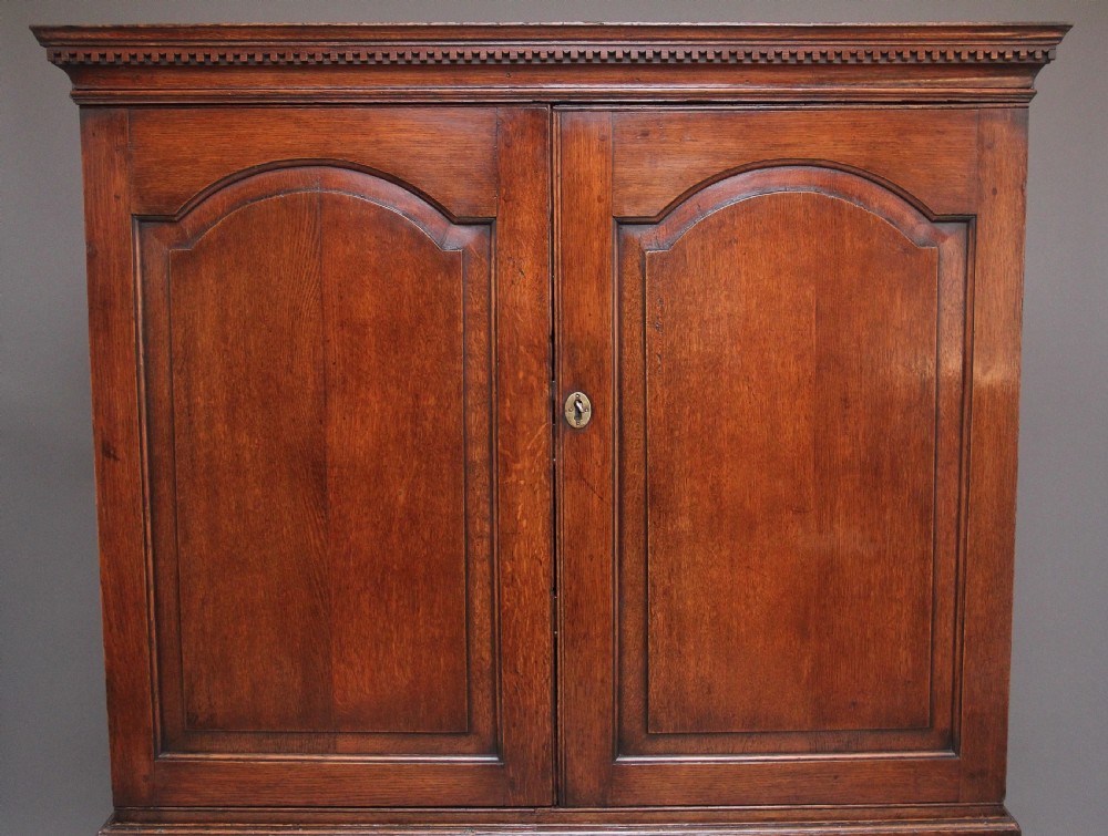 18th Century oak press cupboard View V