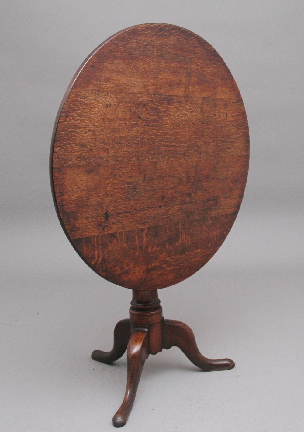 18th Century antique oak tripod table