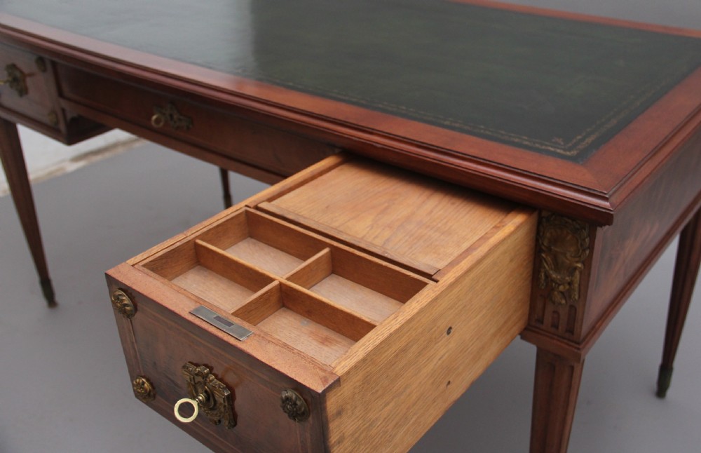 19th Century French desk and matching desk chair View XII