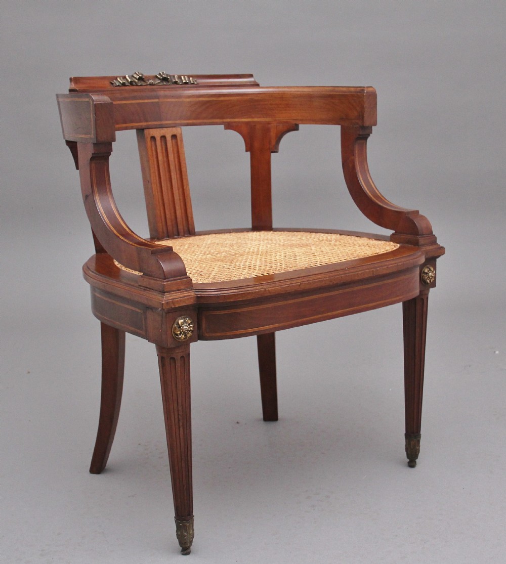 19th Century French desk and matching desk chair View XIX