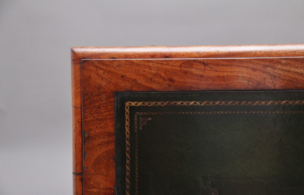 19th Century antique mahogany pedestal desk View VII