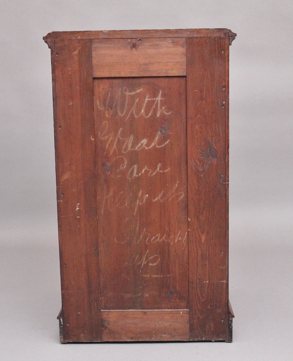 19th Century antique mahogany collectors cabinet View IX