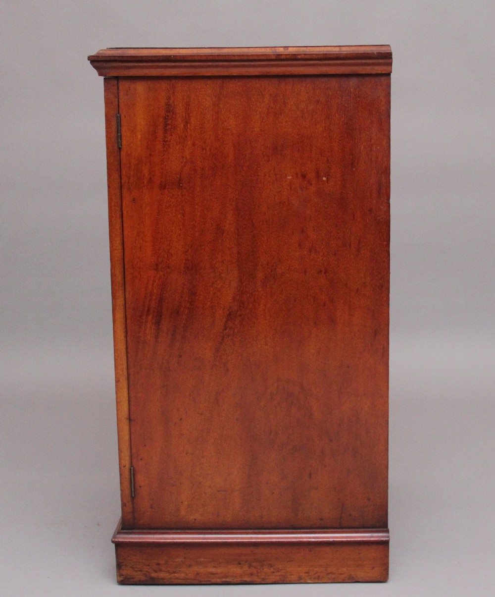 19th Century antique mahogany collectors cabinet View X