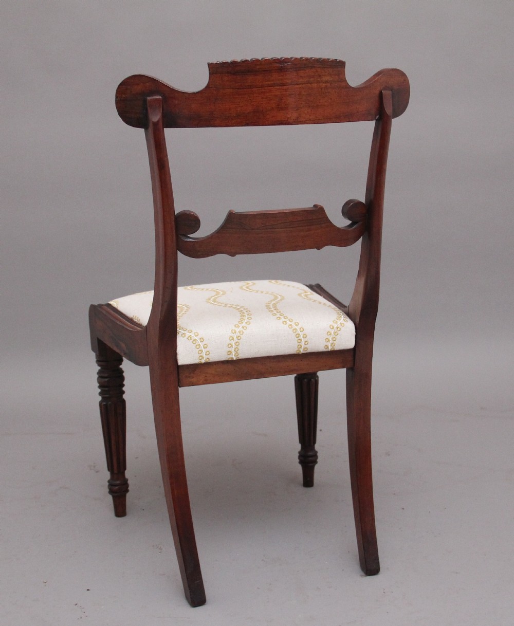 A set of five early 19th Century Anglo Indian rosewood side chairs View VI