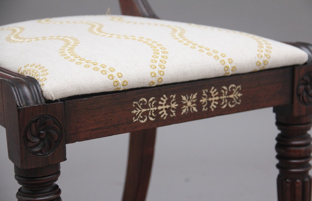 A set of five early 19th Century Anglo Indian rosewood side chairs View VIII