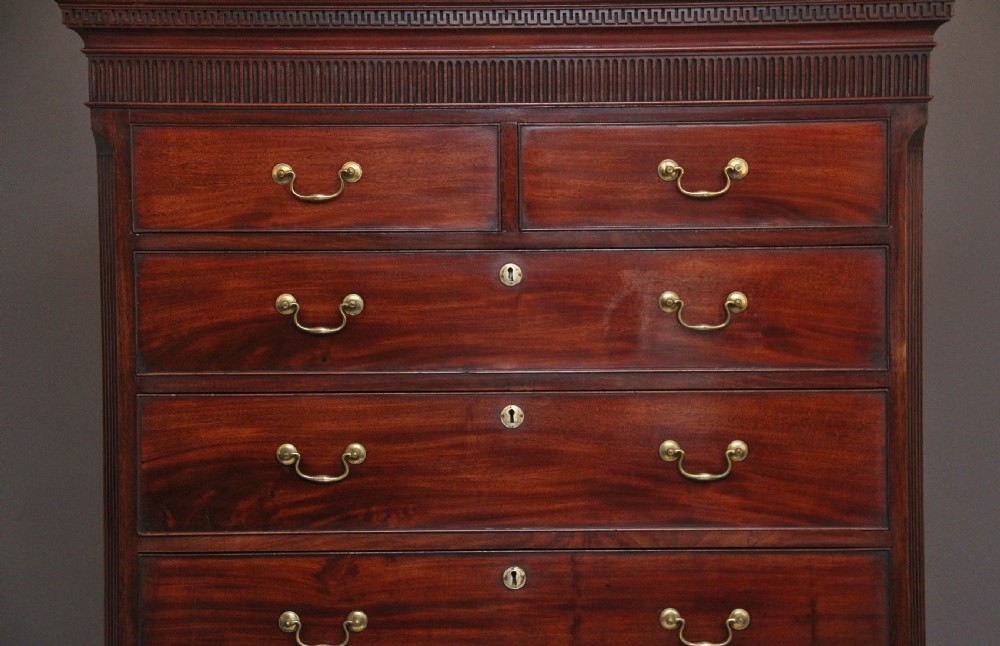 18th Century antique Georgian mahogany chest on chest View III