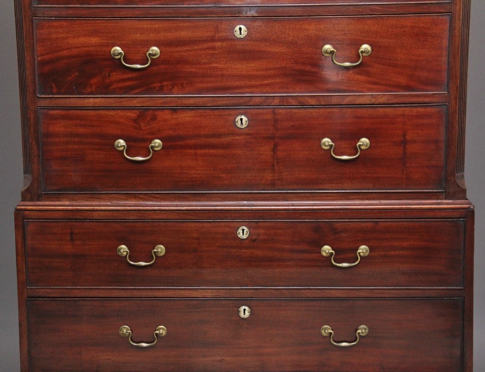 18th Century antique Georgian mahogany chest on chest View IV