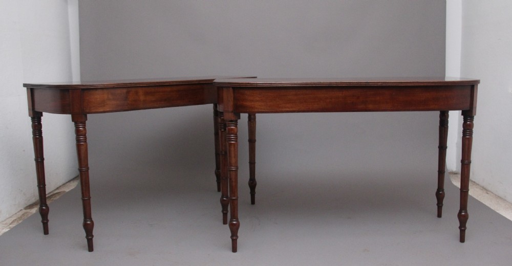 Pair of early 19th Century antique console tables View II