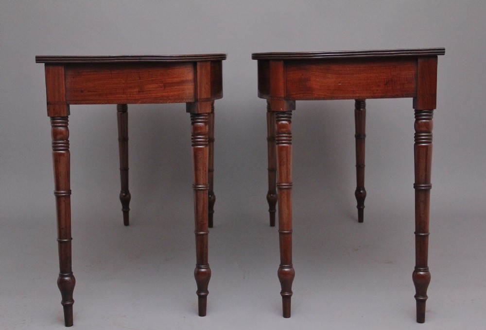 Pair of early 19th Century antique console tables View III