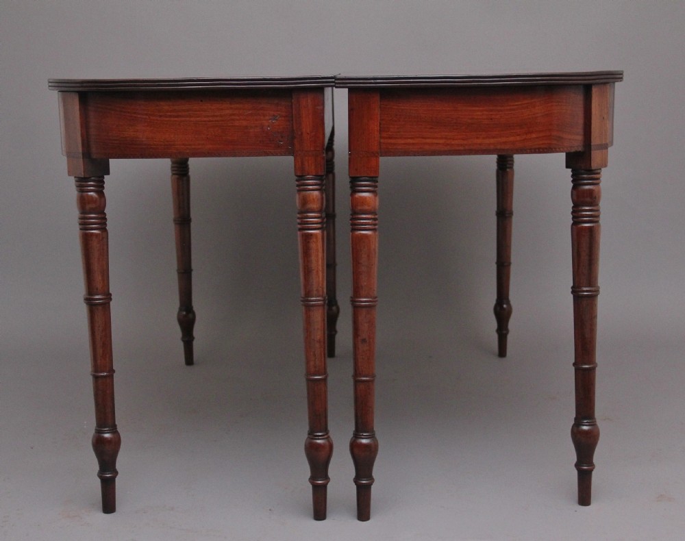 Pair of early 19th Century antique console tables View V