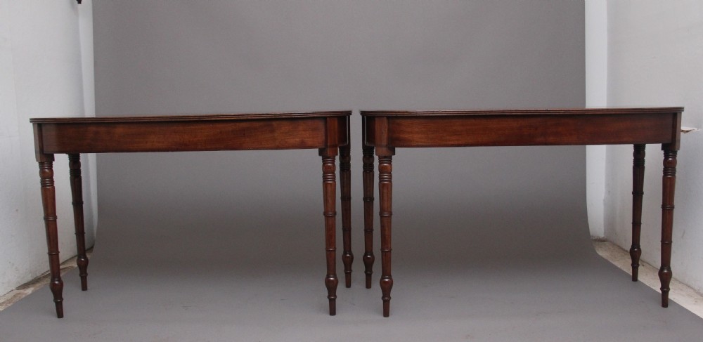 Pair of early 19th Century antique console tables View VI