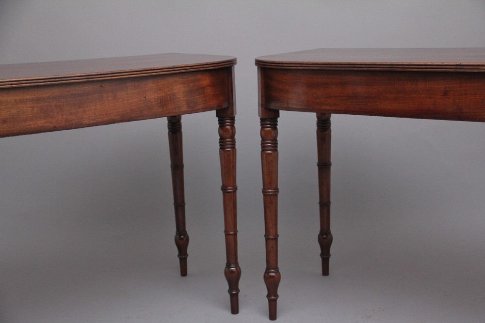 Pair of early 19th Century antique console tables View VII