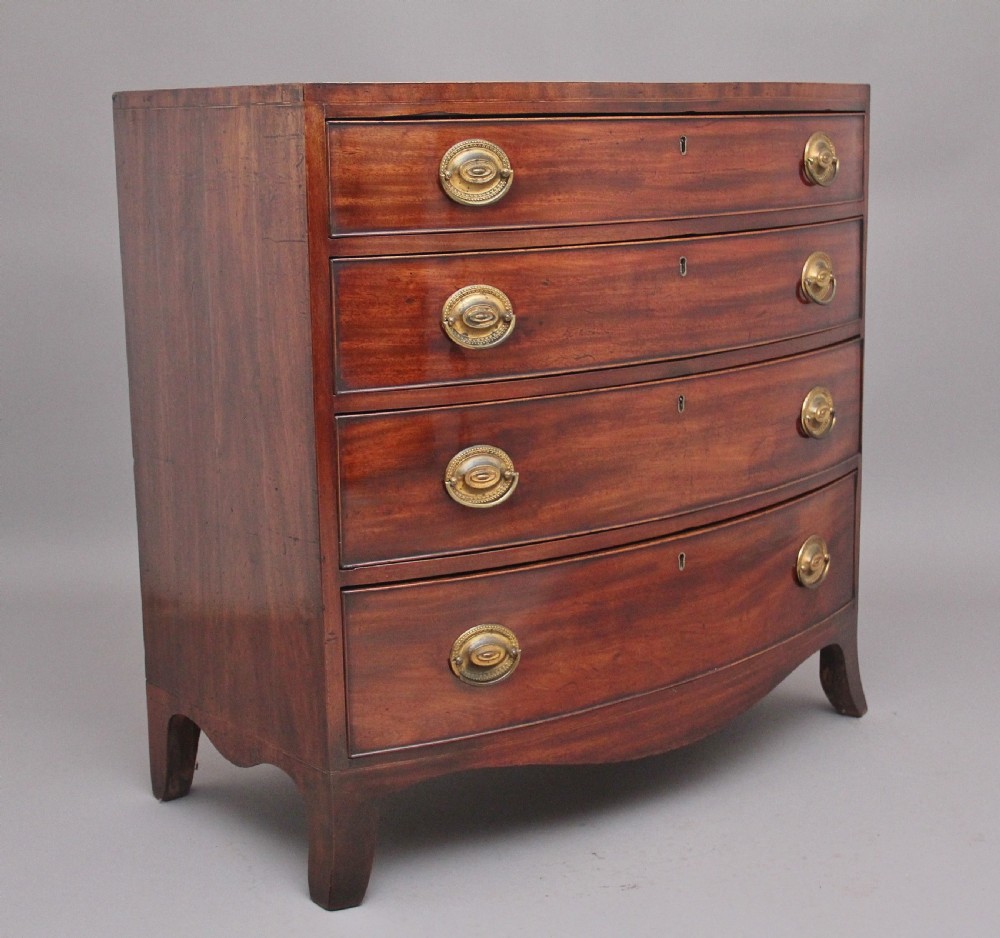 Early 19th Century mahogany bowfront chest