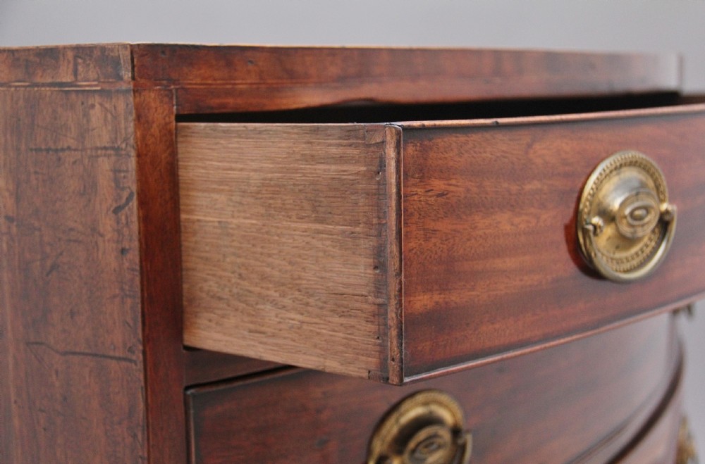 Early 19th Century mahogany bowfront chest View IX