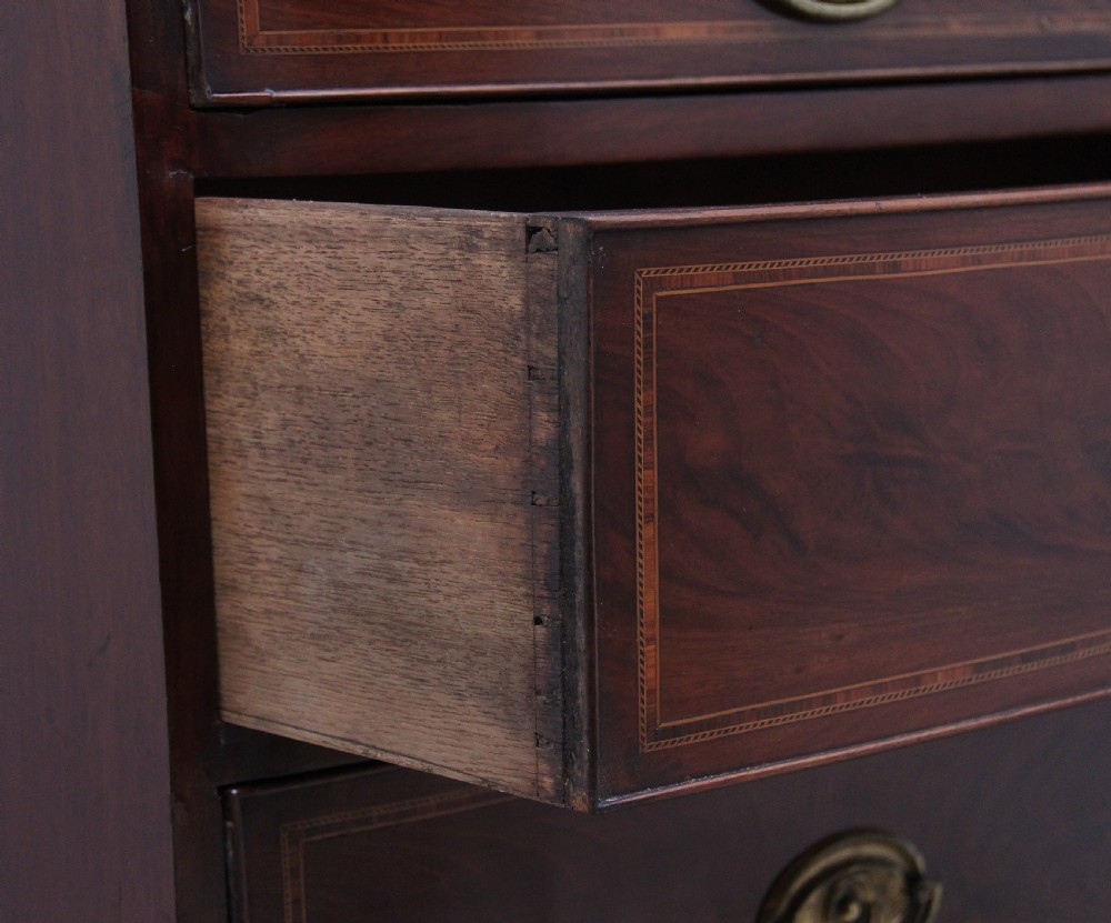 Early 19th Century mahogany inlaid chest of drawers View IX