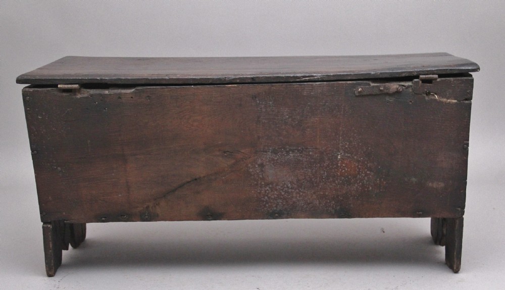 17th Century antique oak coffer View III