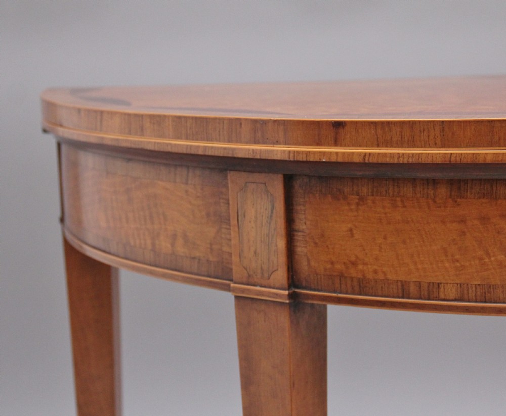 Early 20th Century satinwood card table View IX