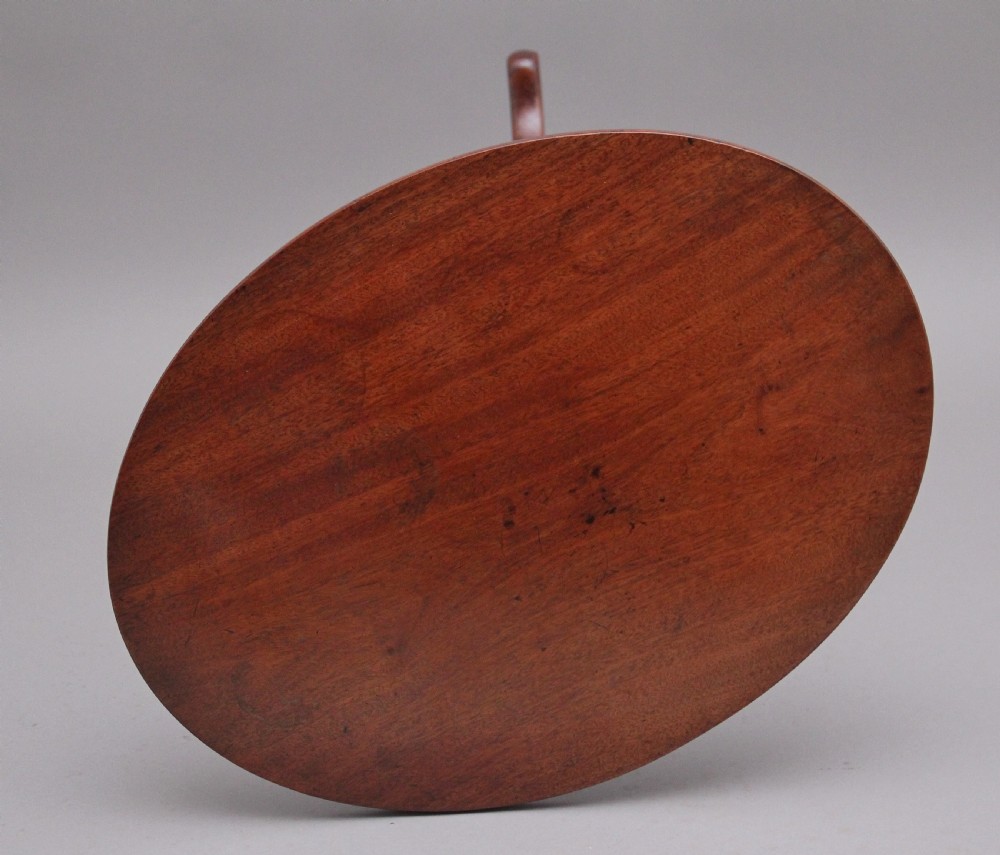19th Century mahogany tilt top occasional table View V