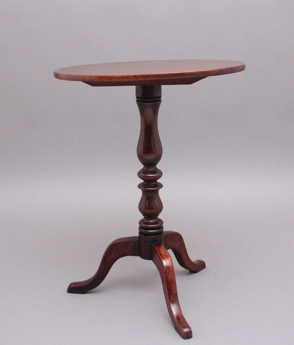 19th Century mahogany tilt top occasional table View VI