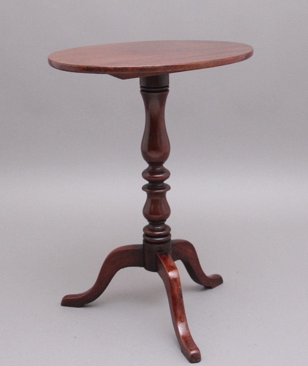 19th Century mahogany tilt top occasional table View VIII