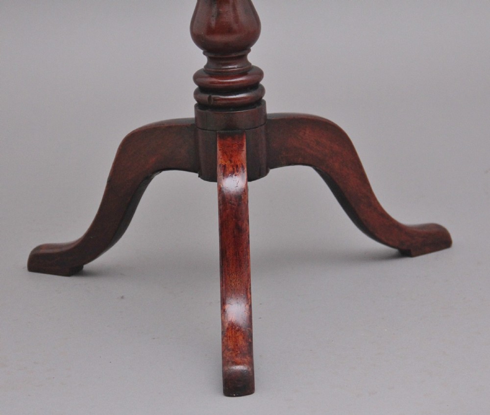 19th Century mahogany tilt top occasional table View X
