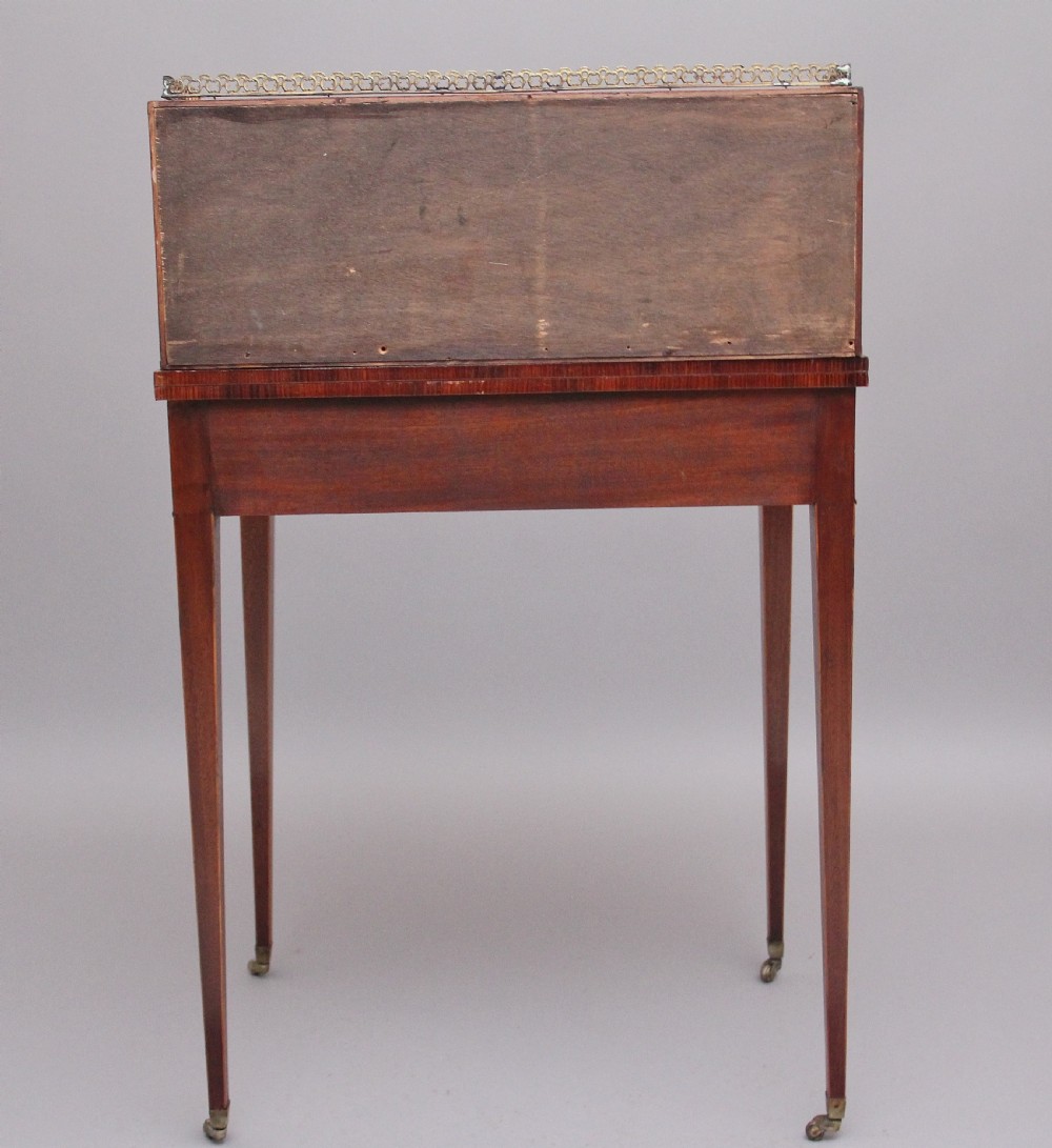 Early 20th Century mahogany & satinwood Boheur-Du-Jour View X