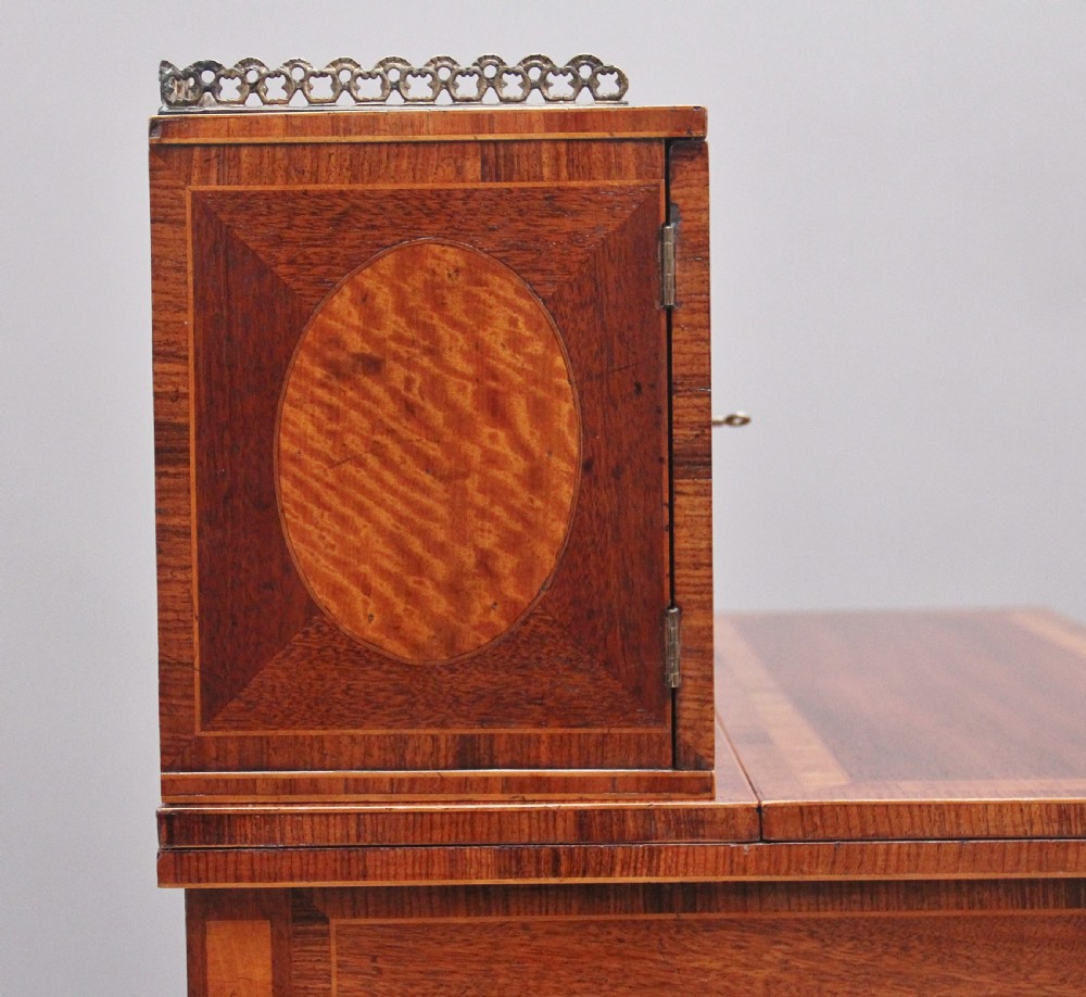 Early 20th Century mahogany & satinwood Boheur-Du-Jour View XIII