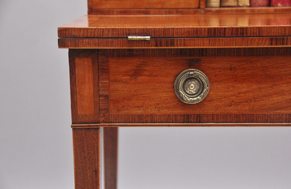 Early 20th Century mahogany & satinwood Boheur-Du-Jour View XIV