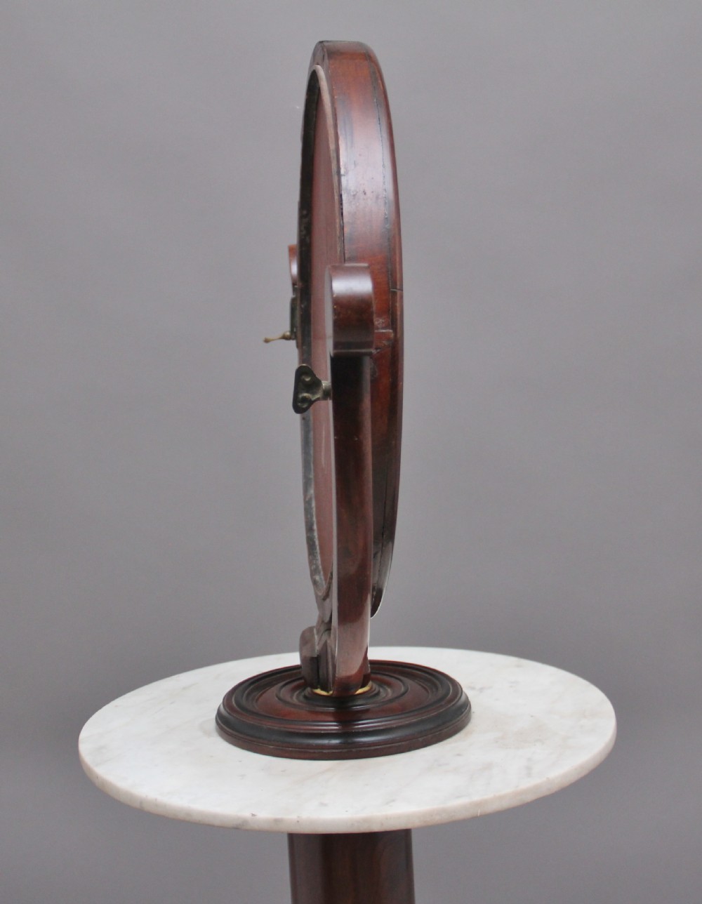 19th Century mahogany telescopic shaving mirror View VIII