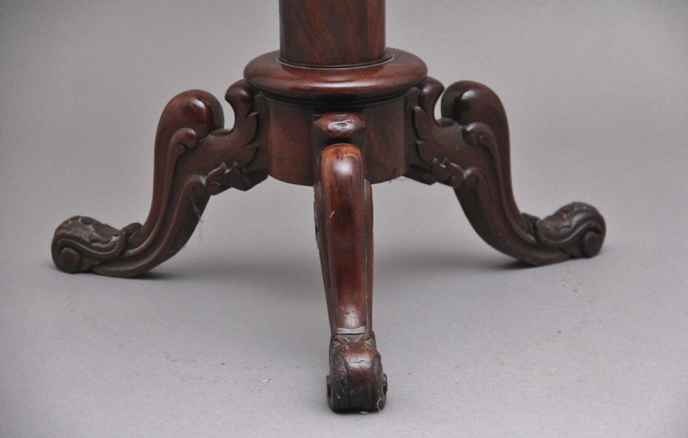 19th Century mahogany telescopic shaving mirror View XII