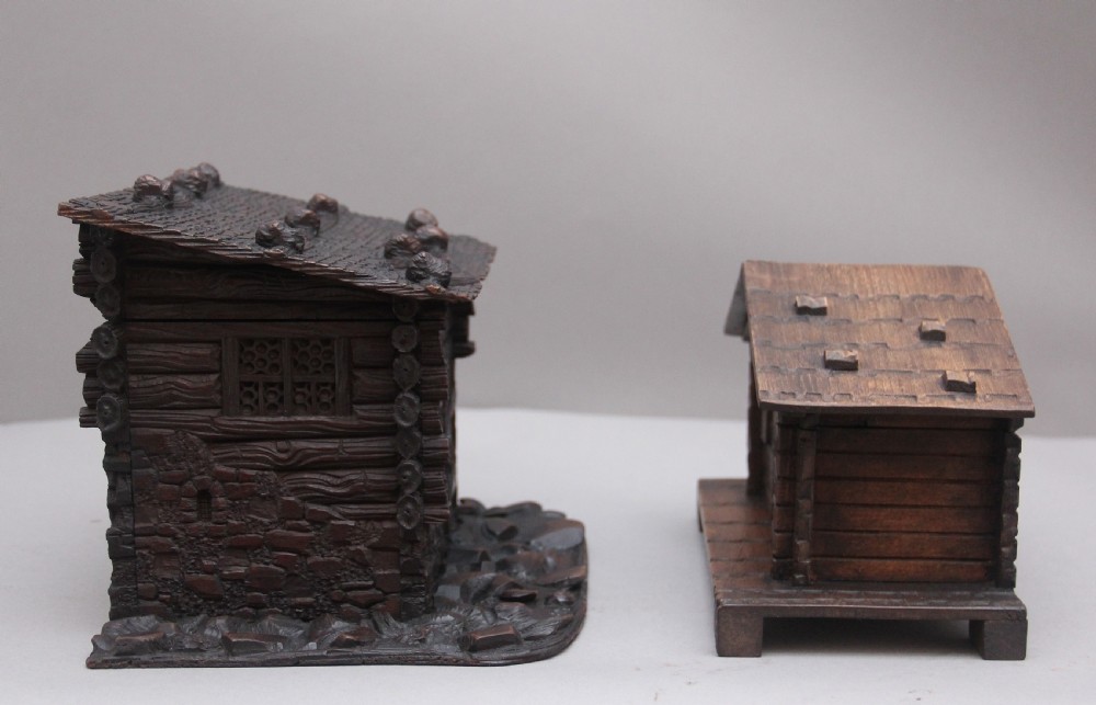 Two decorative 19th Century black forest cottages View VI