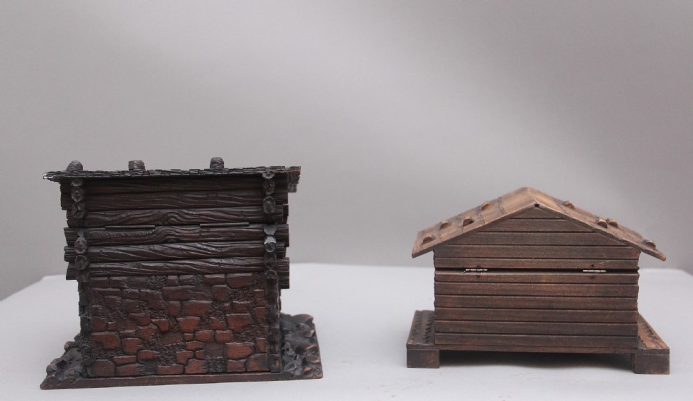 Two decorative 19th Century black forest cottages View VII