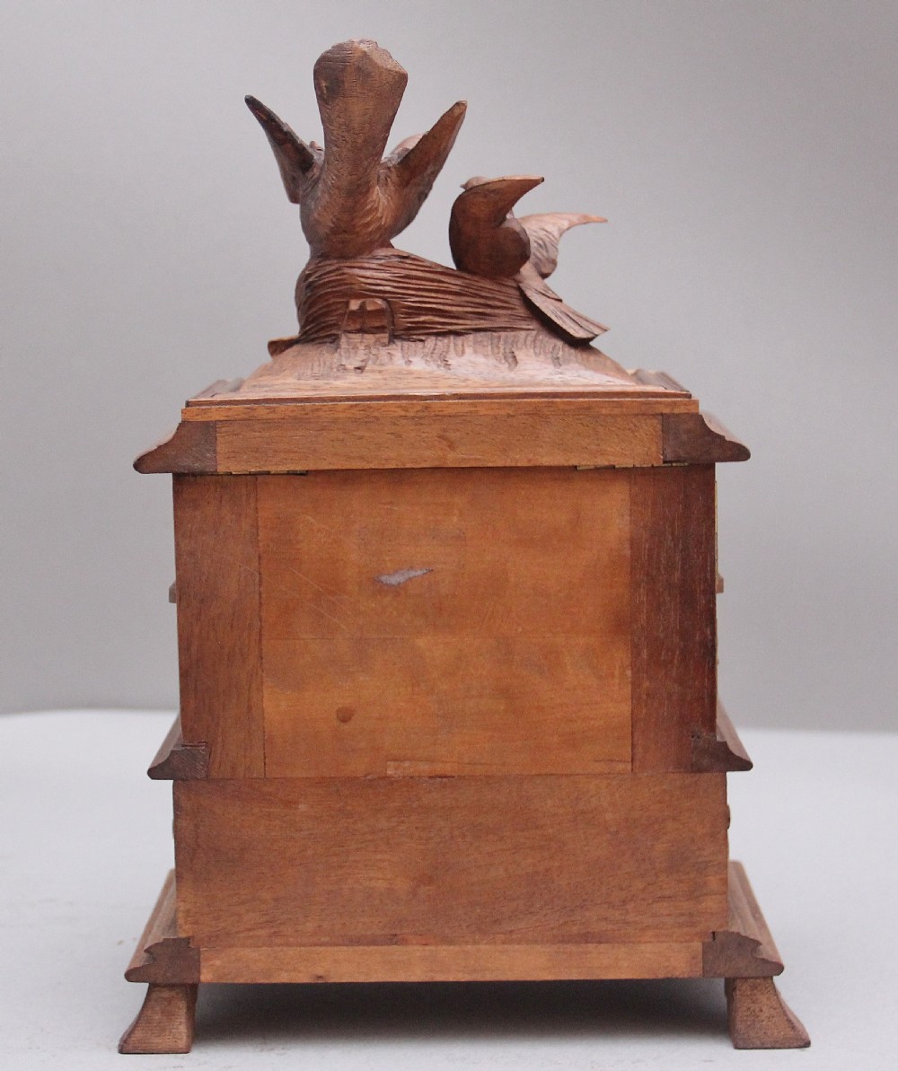 A lovely quality and intricate 19th Century black forest jewellery box View VII