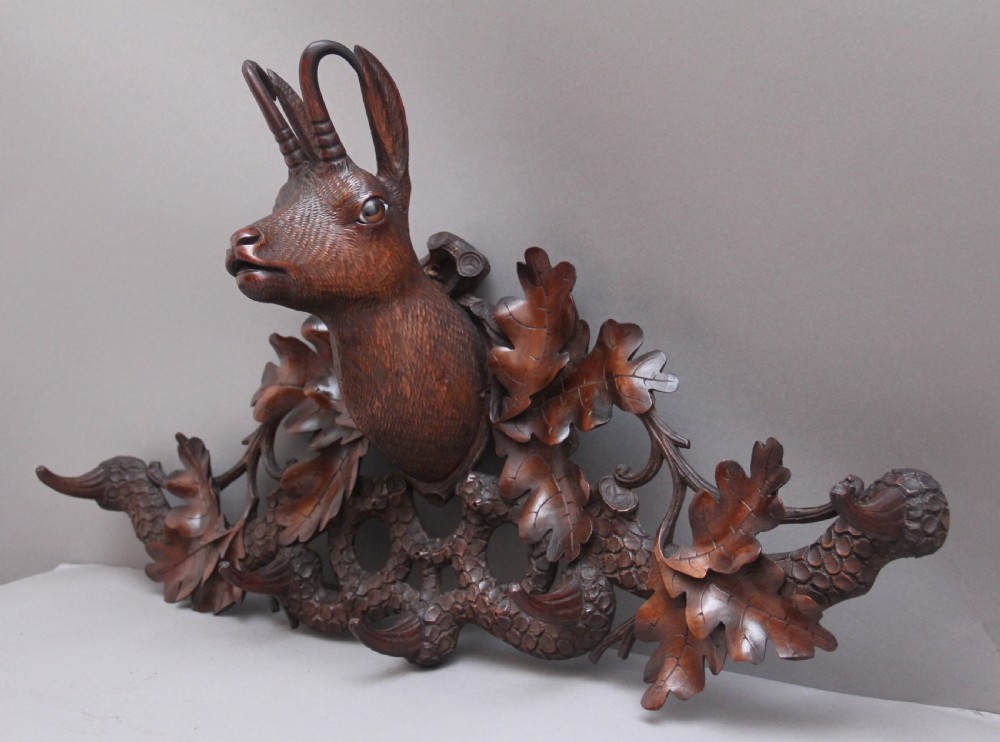 19th Century black forest coat rack
