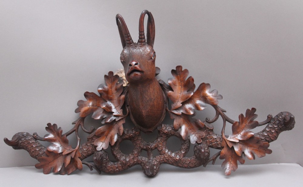 19th Century black forest coat rack View II