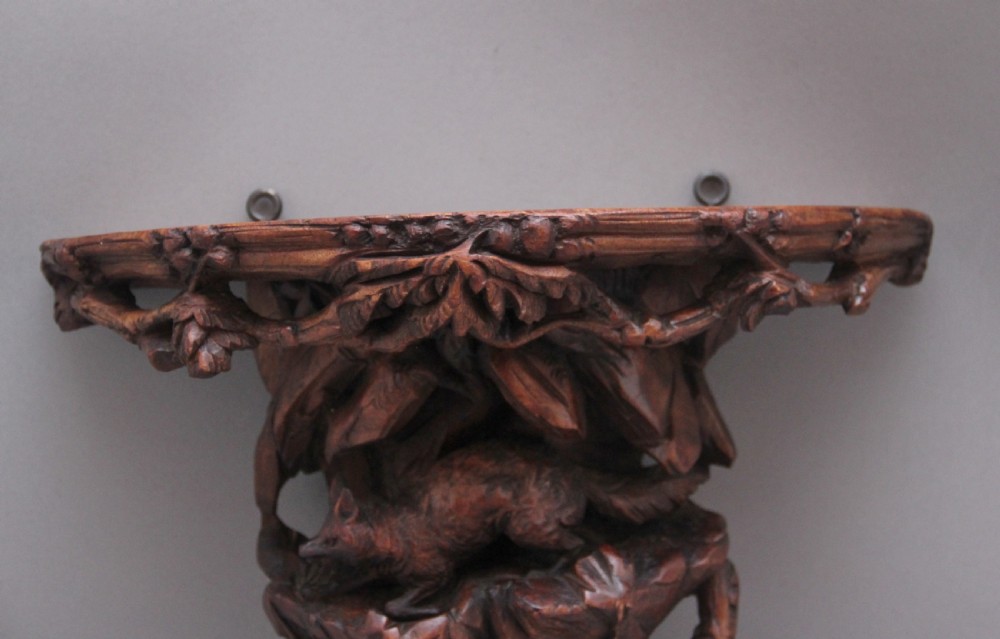 19th Century black forest carved wall bracket View III