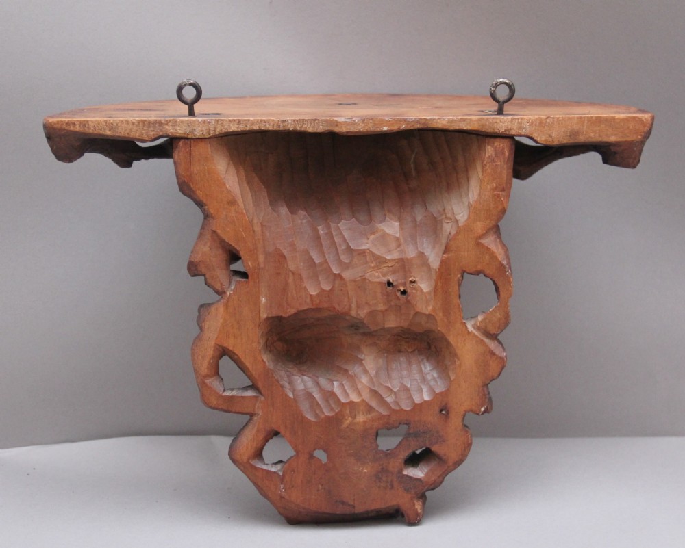 19th Century black forest carved wall bracket View VI
