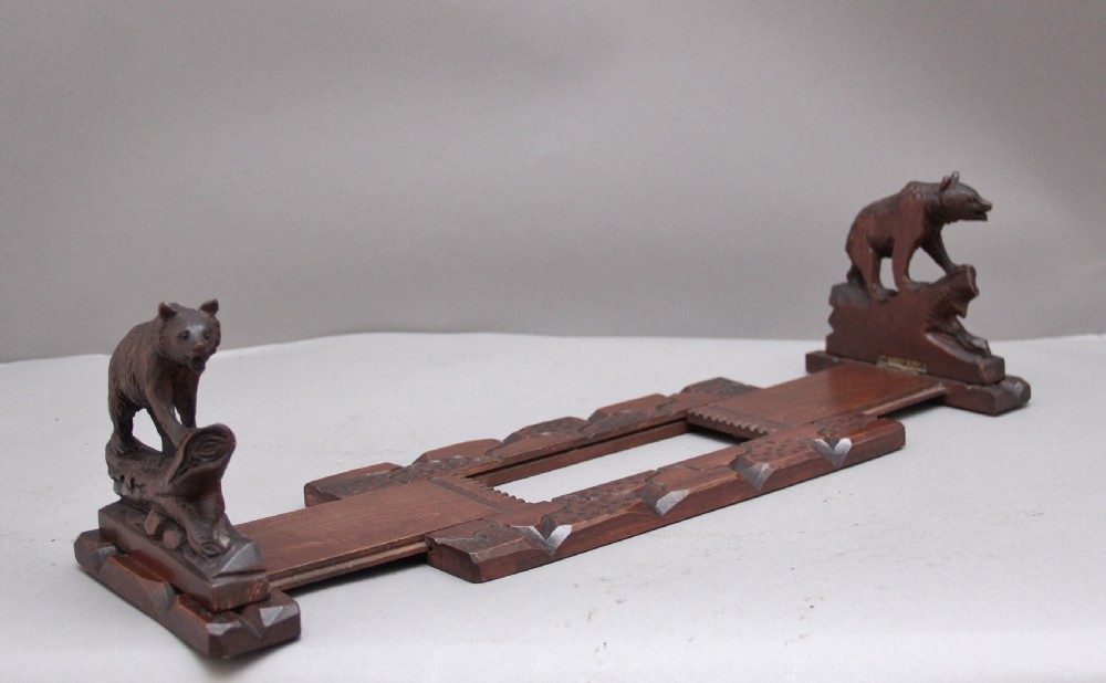 19th Century black forest extending book rack View II