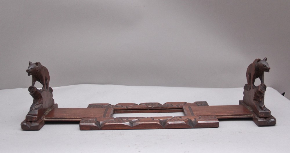19th Century black forest extending book rack View III