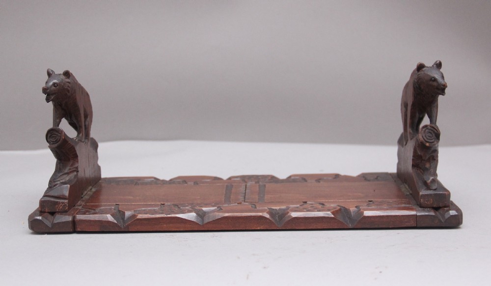 19th Century black forest extending book rack View IV