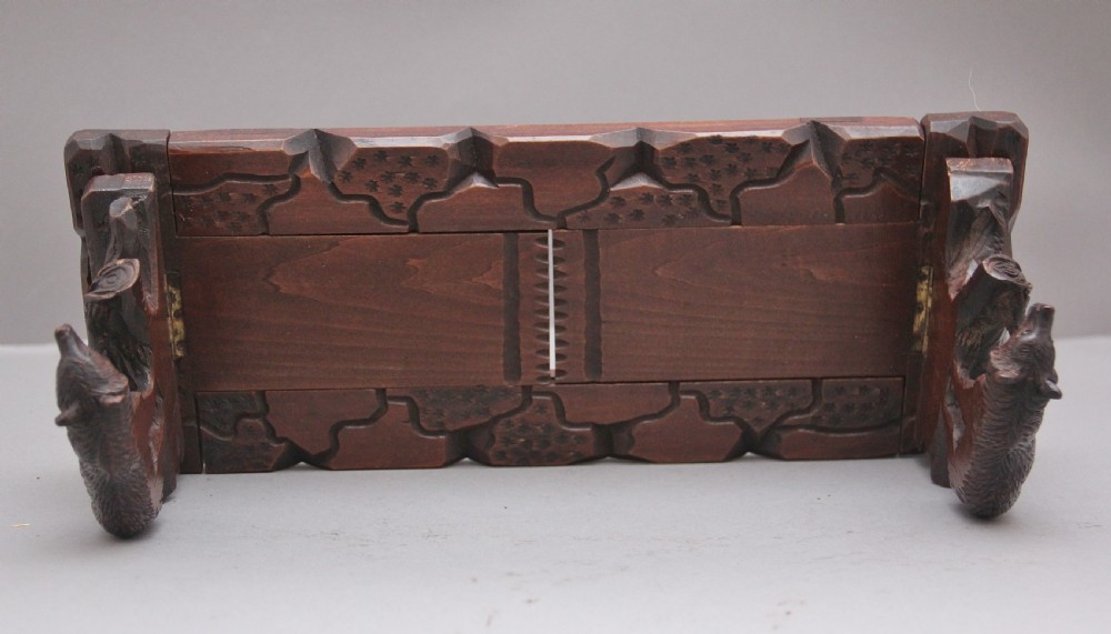 19th Century black forest extending book rack View IX