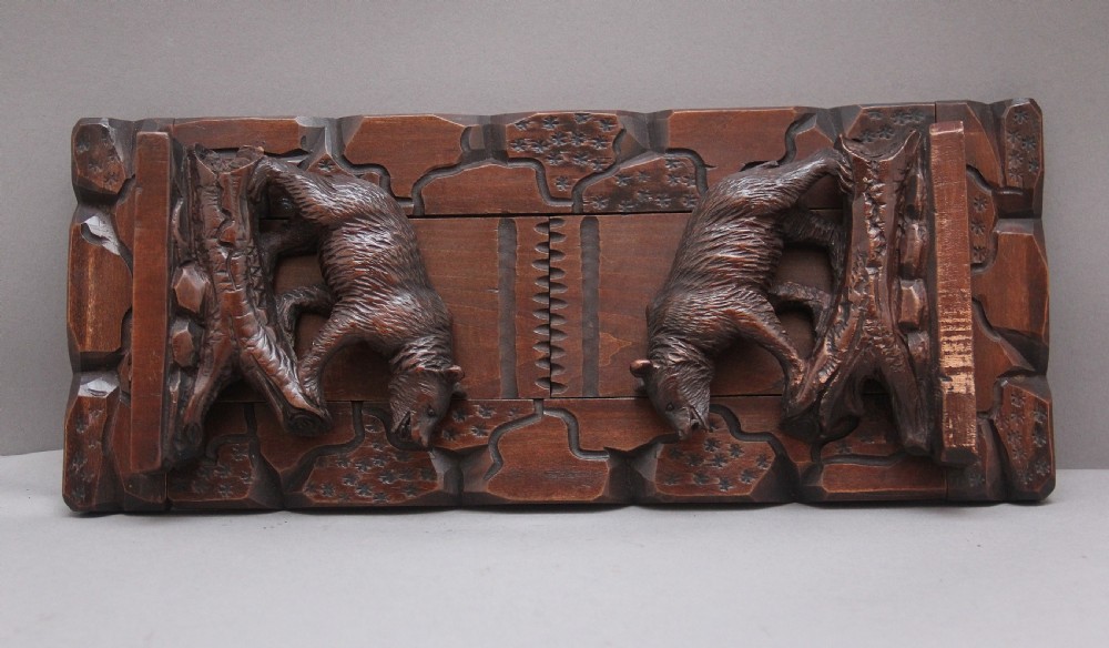 19th Century black forest extending book rack View X